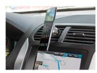 Manhattan Magnetic Car Air-Vent Phone Mount, Adjustable Clip-on, Quick Attach and Release, Non-Skid Pad, Black, Boxed