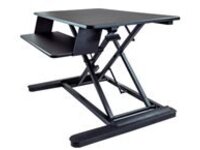 StarTech.com Sit Stand Desk Converter with Keyboard Tray, Large 35” x 21" Surface, Height Adjustable Ergonomic Desktop/Tabletop Standing Workstation Desk, Holds 2 Monitors, Pre-Assembled