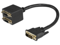 StarTech.com 1 ft DVI-D to 2x DVI-D Digital Video Splitter Cable - M/F (DVISPL1DD) - video splitter - 30.5 cm