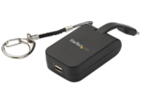 StarTech.com Compact USB C to Mini DisplayPort Adapter, 8K 60Hz/4K USB-C to mDP 1.4 Video Converter w/Keychain Ring, USB Type-C DP Alt Mode (HBR3 HDR DSC) to mDP Monitor, TB3 Compatible