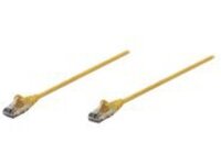 Intellinet Network Patch Cable, Cat6, 3m, Yellow, CCA, U/UTP, PVC, RJ45, Gold Plated Contacts, Snagless, Booted, Polybag