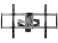 Startech Full Motion TV Wall Mount, Heavy Duty Articulating TV Wall Mount Bracket for 32" to 75" (165lb/75kg) VESA Display, Universal Adjustable Tilt/Swivel Flat Screen Arm, Silver