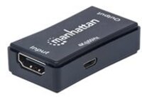Manhattan 4K HDMI Repeater, Active, Distances up to 40m, Black, Blister