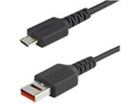 StarTech.com 3ft (1m) Secure Charging Cable, USB-A to Micro USB Data Blocker Charge-Only Cable, Power-Only Charger Cable for Phone/Tablet, Data Blocking USB Protector Adapter Cable, TPE