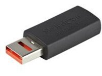 StarTech Secure Charging USB Data Blocker Adapter, Male to Female USB-A Charge-Only Adapter, No-Data Charge/Power-Only Adapter for Phone/Tablet, Data Blocking USB Protector Adapter