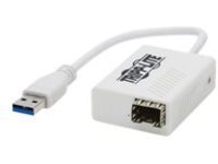 Tripp Lite USB-A 3.1 to Fiber Optic Gigabit Ethernet Adapter, Open SFP Port for Singlemode/Multimode, 1310 nm, LC