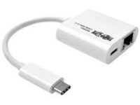 Tripp Lite USB-C to Gigabit Ethernet Network Adapter w/ USB-C Charging Port