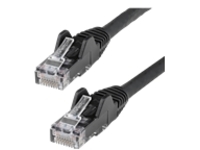 Startech 50ft (15m) LSZH CAT6 Ethernet Cable, 10 Gigabit Snagless RJ45 100W PoE Patch Cord, CAT 6 10GbE UTP Network Cable w/Strain Relief, Black ETL/Low Smoke Zero Halogen