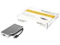 StarTech.com USB C Multiport Video Adapter with HDMI, VGA, Mini DisplayPort or DVI, USB Type C Monitor Adapter to HDMI 2.0 or mDP 1.2 (4K 60Hz), VGA or DVI (1080p), Space Gray Aluminum