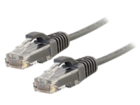 C2G 7ft Cat6 Snagless Unshielded UTP Slim Ethernet Network Patch Cable Gray - patch cable - 2.13 m - gray
