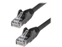 StarTech.com 7ft (2m) LSZH CAT6 Ethernet Cable, 10 Gigabit Snagless RJ45 100W PoE Patch Cord, CAT 6 10GbE UTP Network Cable w/Strain Relief, Black/Fluke Tested/ETL/Low Smoke Zero Halogen
