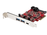 StarTech.com 5-Port USB PCIe Card, 10Gbps USB 3.1 Gen 2 PCIe Card w/ 1x USB-C &amp; 2x USB-A, 1x 2 Port IDC (Internal 5Gbps USB Header Expansion), USB C PCIe Card, PCI Express USB Controller