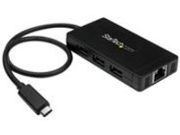 StarTech.com 3 Port USB C Hub with Ethernet