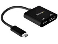 StarTech.com USB C to DisplayPort Adapter with Power Delivery, 8K 60Hz/4K 120Hz USB Type C to DP 1.4 Monitor Video Converter w/60W PD Pass-Through Charging, HBR3, Thunderbolt 3 Compatible