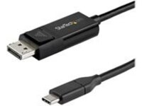 StarTech.com 3ft/1m USB C to DisplayPort 1.4 Cable 8K 60Hz/4K, Bidirectional DP to USB-C or USB-C to DP Reversible Video Adapter Cable, HBR3/HDR/DSC, USB Type C/Thunderbolt 3 Monitor Cable