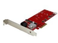 StarTech.com 2x M.2 NGFF SSD RAID Controller Card plus 2x SATA III Ports