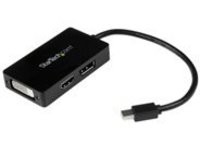 StarTech.com Travel A/V adapter - 3-in-1 Mini DisplayPort to DisplayPort DVI or HDMI converter (MDP2DPDVHD) - video ada…