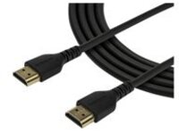 StarTech.com 2m Premium Certified HDMI 2.0 Cable with Ethernet, Durable High Speed UHD 4K 60Hz HDR 10, 6ft Rugged M/M HDMI Cord with Aramid Fiber, TPE, Ultra HD Monitors, TVs &amp; Displays
