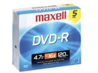 Maxell - 5 x DVD-R - 4.7 GB 16x