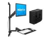 Mount-It! - Mounting kit (adjustable keyboard arm, monitor arm, keyboard tray, mounting rail, VESA mount bracket, CPU mount)
