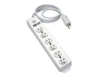 Tripp Lite Safe-IT Power Strip Hospital Medical Antimicrobial 120V 5-15R-HG 6 Outlet 6&#x27; Cord Metal