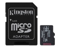Kingston Industrial - Flash memory card (microSDXC to SD adapter included)