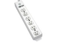 Tripp Lite Safe-IT Power Strip Hospital Medical Antimicrobial 120V 5-15R-HG 6 Outlet 1.5&#x27; Cord Metal