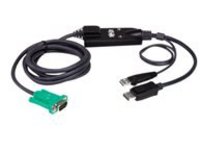Tripp Lite VGA to DisplayPort and USB-A Adapter Cable Kit for Tripp Lite B020-U and B022-U KVM, 6 ft. (1.8m)