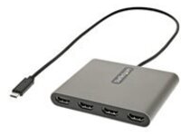 StarTech.com USB C to 4 HDMI Adapter, External Video &amp; Graphics Card, USB Type-C to Quad HDMI Monitor Display Adapter Dongle, 1080p 60Hz, Video Converter, Supports Windows