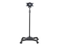 StarTech.com Mobile Tablet Stand w/ Lockable Wheels, Height Adjustable Cart, Universal Rolling Floor Stand for Tablets from 7-11in, Portable Tablet Stand w/ Detachable Tablet Holder, TAA