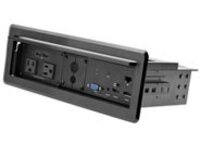 StarTech.com onference Table Box for AV Connectivity &amp; Power/Charging, 4K HDMI output with HDMI, DP, &amp; VGA Inputs, GbE, Audio, Charging Station w/ 2x USB-A &amp; 2x 120V UL AC Outlets