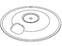 Chief KTA1000B - Mounting component (grommet mount)