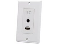 C2G 4K HDMI HDBaseT + RS232 and IR Single Gang Wall Plate Transmitter