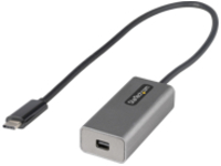 StarTech.com USB C to Mini DisplayPort Adapter, 4K 60Hz USB-C to mDP Adapter Dongle, USB Type-C to Mini DP Monitor/Display, Video Converter, Works w/ Thunderbolt 3, 12&quot; Long Attached Cable