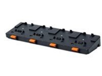 FOUR BAY CHARGING/ETHERNET LATCHING PRINTER CRADLE
