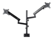 StarTech.com Desk Mount Dual Monitor Arm, Full Motion Monitor Mount for 2x VESA Displays up to 32&quot; (up to 17lb/8kg), Ergonomic Vertical Stackable Arms, Articulating, Height Adjustable