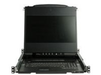 StarTech.com Dual Rail Rackmount KVM Console HD 1080p, Single Port DVI/VGA KVM with 17&quot; LCD Monitor for Server Rack, Fully Featured 1U LCD KVM Drawer with Cables, USB Support, 44230 MTBF