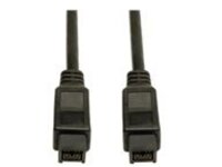 Tripp Lite 10ft Hi-Speed FireWire IEEE Cable-800Mbps with Gold Plated Connectors 9pin/9pin M/M 10'