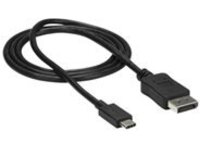 StarTech.com 3ft/1m USB C to DisplayPort 1.2 Cable 4K 60Hz, USB-C to DisplayPort Adapter Cable HBR2, USB Type-C DP Alt Mode to DP Monitor Video Cable, Compatible with Thunderbolt 3, Black