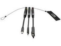 C2G Universal 4K HDMI Dongle Adapter Ring with Color Coded Mini DisplayPort, DisplayPort, and USB-C