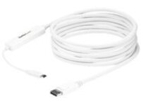 StarTech.com 9.8ft/3m USB C to DisplayPort 1.2 Cable 4K 60Hz, USB-C to DisplayPort Adapter Cable HBR2, USB Type-C DP Alt Mode to DP Monitor Video Cable, Compatible w/ Thunderbolt 3, White