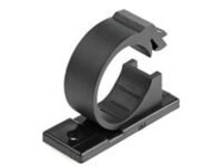 StarTech.com 100 Adhesive Cable Management Clips Black, Network/Ethernet/Office Desk/Computer Cord Organizer, Sticky Cable/Wire Holders, Nylon Self Adhesive Clamp UL/94V-2 Fire Rated