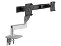 Humanscale M8.1 - Mounting kit (crossbar for dual monitors, 8&quot; straight / dynamic link, clamp and bolt-through combo mount)
