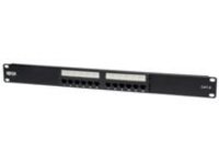 Tripp Lite 12-Port Cat6 Cat5 Patch Panel 568B 110 Punch Down Rackmount RJ45 1URM TAA