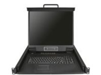 StarTech.com 16 Port Rackmount KVM Console with 6ft Cables, Integrated KVM Switch with 19&quot; LCD Monitor, Fully Featured 1U LCD KVM Drawer- OSD KVM, Durable 50,000 MTBF, USB &#x2B; VGA Support