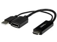StarTech.com 4K 30Hz HDMI to DisplayPort Video Adapter w/ USB Power - 6 in - HDMI 1.4 (Male) to DP 1.2 (Female) Active …