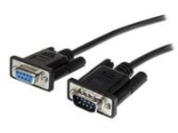 StarTech.com 2m Black Straight Through DB9 RS232 Serial Cable