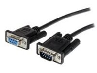 StarTech.com 2m Black Straight Through DB9 RS232 Serial Cable