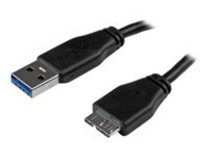 StarTech.com 2m 6ft Slim USB 3.0 A to Micro B Cable M/M - Mobile Charge Sync USB 3.0 Micro B Cable for Smartphones and …