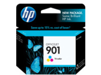HP 901 - color (cyan, magenta, yellow) - original - Officejet - ink cartridge